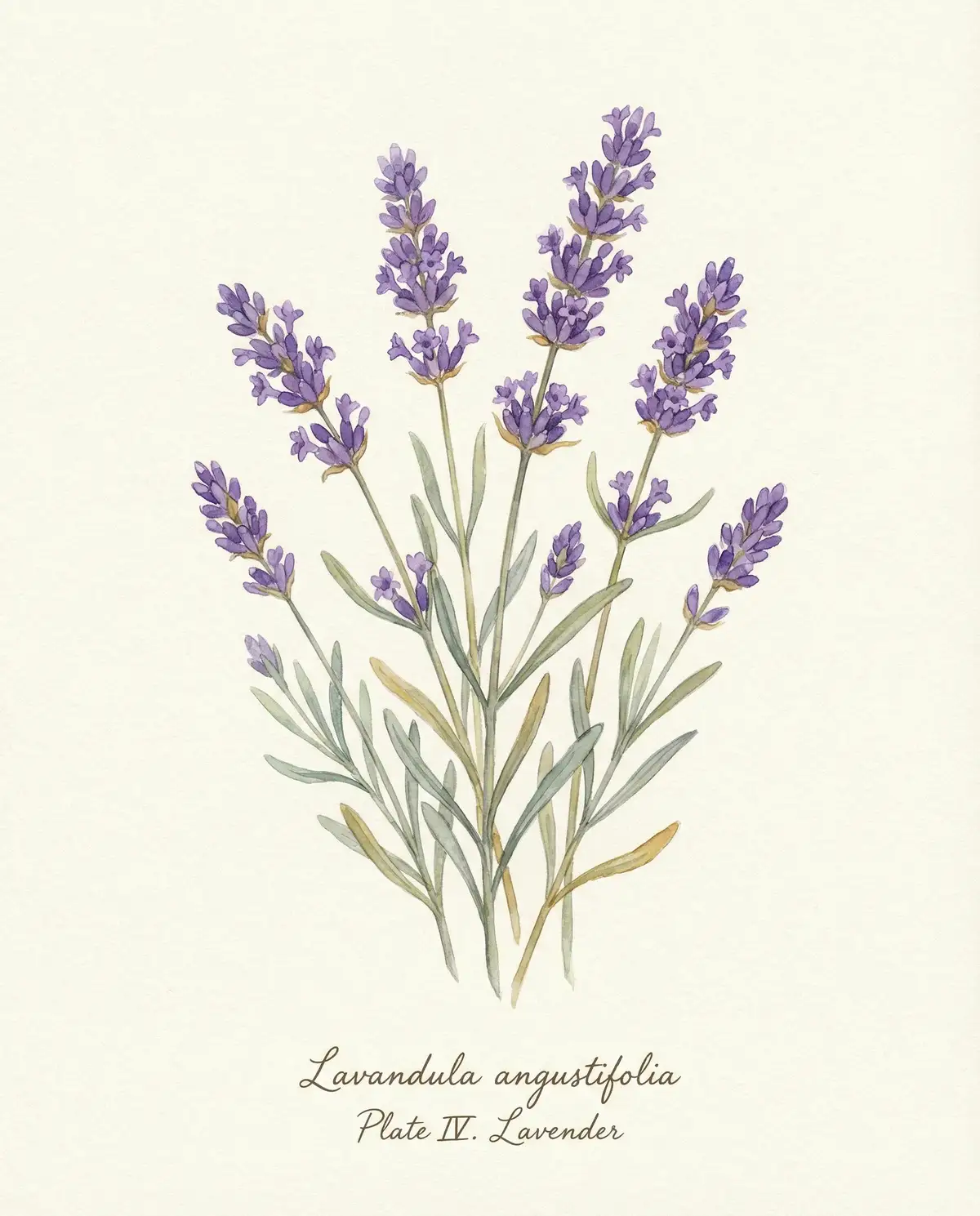 薰衣草水彩图鉴 - 探花