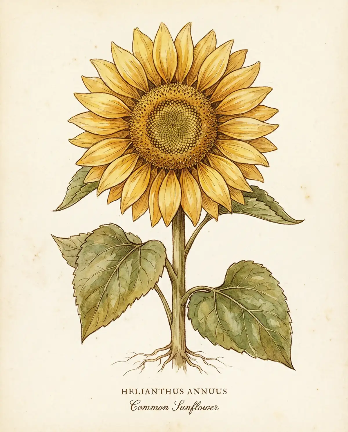 向日葵水彩教程 - 探花